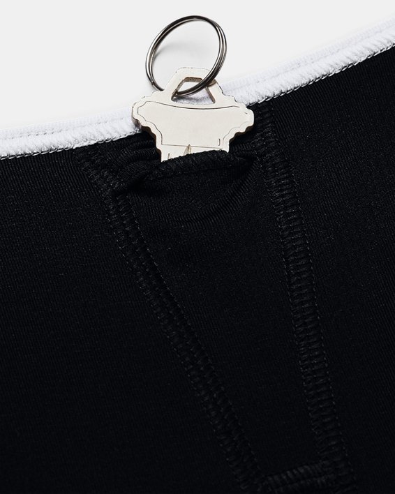 Damen Armour® Mid Crossback Pocket Sport-BH, Black, pdpMainDesktop image number 10